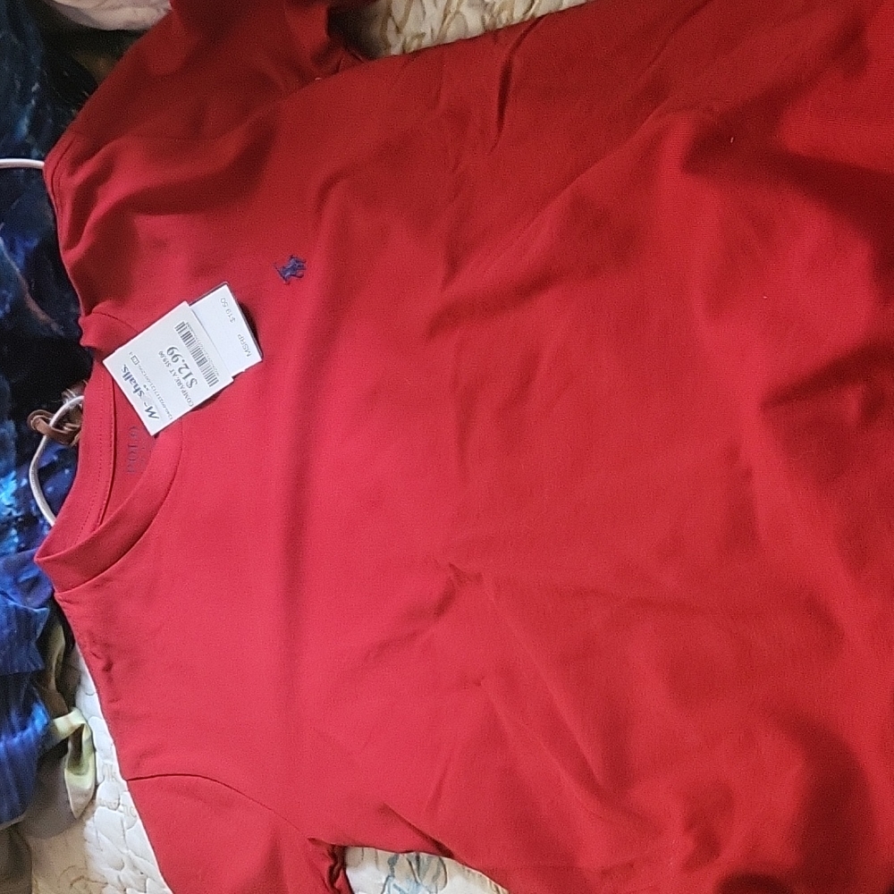 Red polo t-shirt